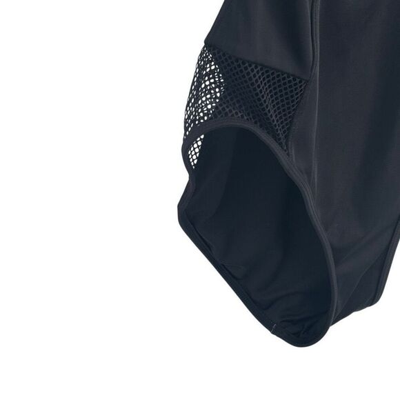 Michael Kors Sheer Panel‎ One Piece Swimsuit Black Size 12 - Picture 8 of 9